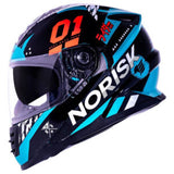 Capacete Norisk Soul FF302 Tokyo (Óculos Solar) – Preto / Branco