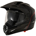 Capacete Motocross X11 Crossover Solides On e Off Road (Óculos Solar) – Preto Brilho